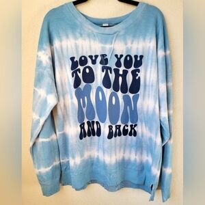 Love you to the moon oversized sweatshirt